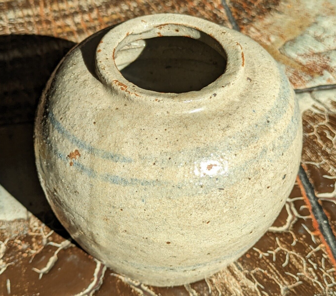 17th Century Chinese Ming Dynasty Ceramic Provincial Ginger Jar Vase Pot Antique