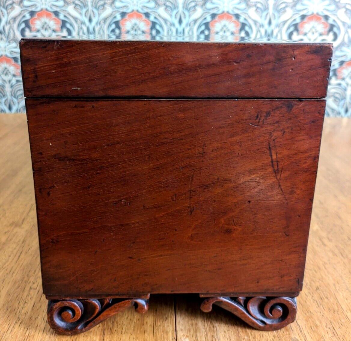 Large 19th Century Mahogany Document Work Stationery Jewellery Box Victorian