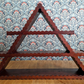 Scandinavian 19th Century Carved Danish Amager Triangular Shelf Folk Art Antique