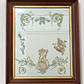 Rare 19th Century French Rococo Reverse Decoupage Mirror Cherub Faun Antique