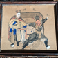 19th Century Chinese Qing Dynasty Peking Opera Framed Watercolour & Ink Painting