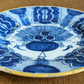 18th Century Dutch Delft De Blompot Peacock Plate Antique FaienceEarthenware A/F