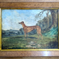 Rare Richard Whitford Victorian Prized Greyhound English Oil Painting 19th Cent