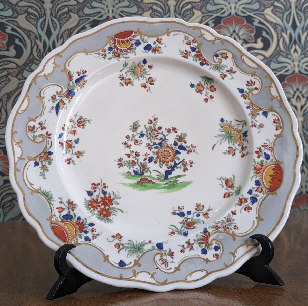 Early 19th Century Chamberlain Worcester English Porcelain Ceramic Plate Antique