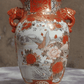 19th Century Antique Japanese Meiji Kutani Painted Porcelain Vase Signed - 18 cm