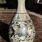 15th / 16th Century Vietnamese Annamese Blue & White Fish Vase Ceramic Porcelain