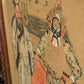 19th Century Chinese Qing Peking Opera Theatre Framed Watercolour & Ink Painting