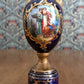 20th Century Austrian Hand Painted Cobalt Ceramic Urn Vase Antique Josef Strnact