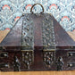 19th Century Indian Nettur Petti Jewellery Wedding Dowry Box Casket Antique Wood