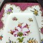 Antique German Dresden Hand Painted Floral Porcelain Plate Tray Platter - 28 cm