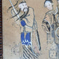 19th Century Chinese Qing Peking Opera Framed Watercolour & Ink Painting Guanyin