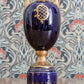 20th Century Austrian Hand Painted Cobalt Ceramic Urn Vase Antique Josef Strnact