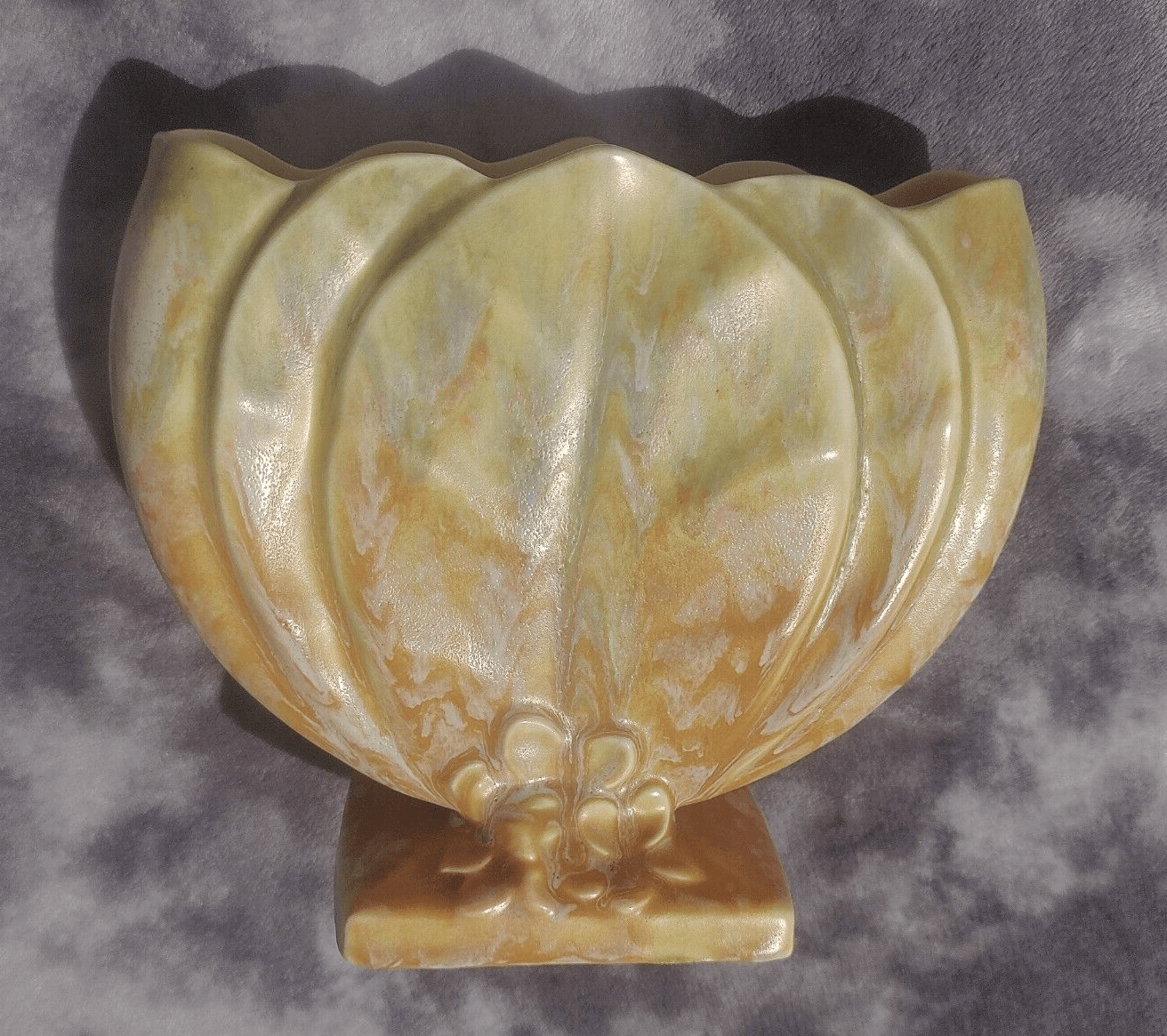 Vintage 1950s Beswick England Art Deco Pottery Lotus Flower Pastel Vase 1194 - Tommy's Treasure