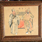 19th Century Chinese Qing Peking Opera Theatre Framed Watercolour & Ink Painting