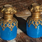 19th Century French Grand Tour Palais Royal Ormolu Glass Perfume Scent Bottles