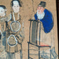 19th Century Chinese Qing Peking Opera Framed Watercolour & Ink Painting Guanyin