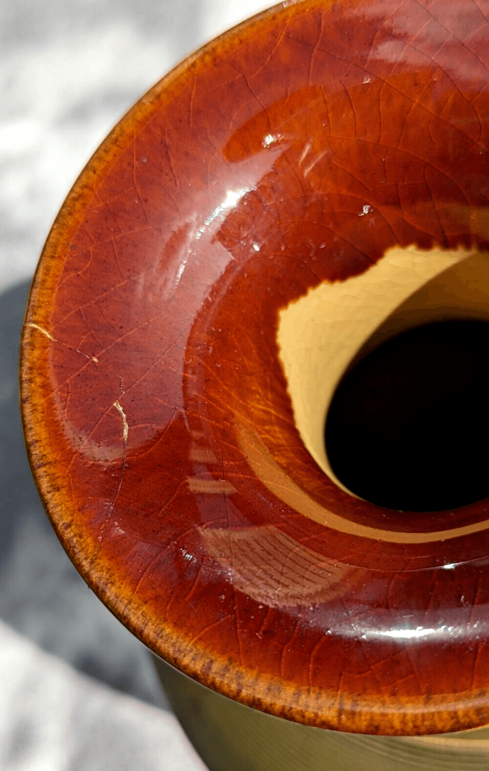 English Antique Pair Lovatt Langley Mill Ware Pottery Sgraffito Daffodil Vases - Tommy's Treasure