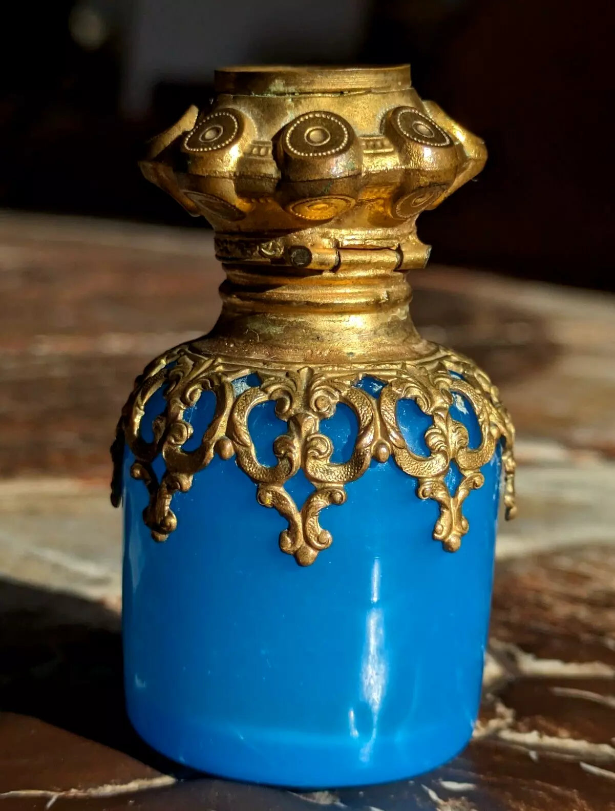 19th Century French Grand Tour Palais Royal Ormolu Glass Perfume Scent Bottles