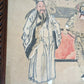 19th Century Chinese Qing Peking Opera Theatre Framed Watercolour & Ink Painting