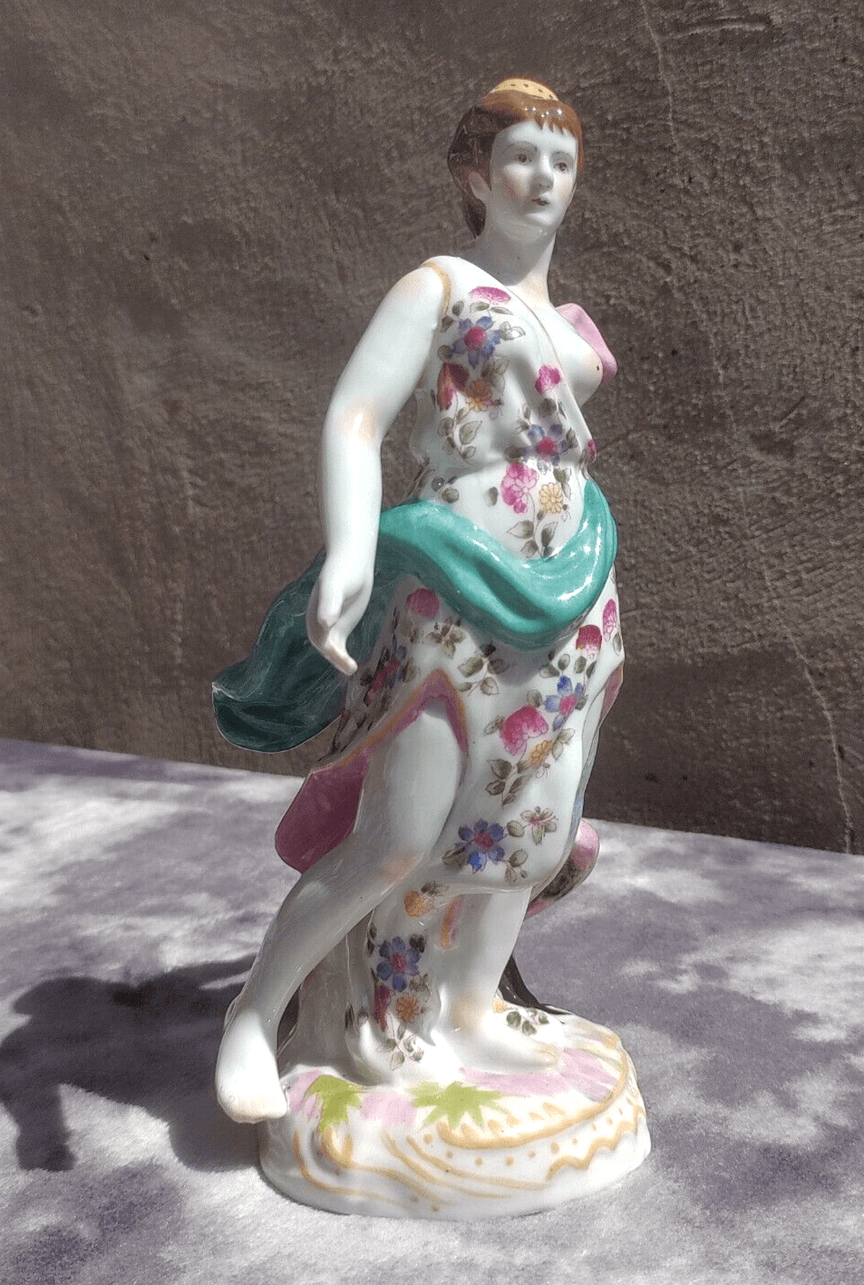 Early 20th Century German Antique Porcelain Figure of Juno and Peacock - 25.5 cm - Tommy's Treasure