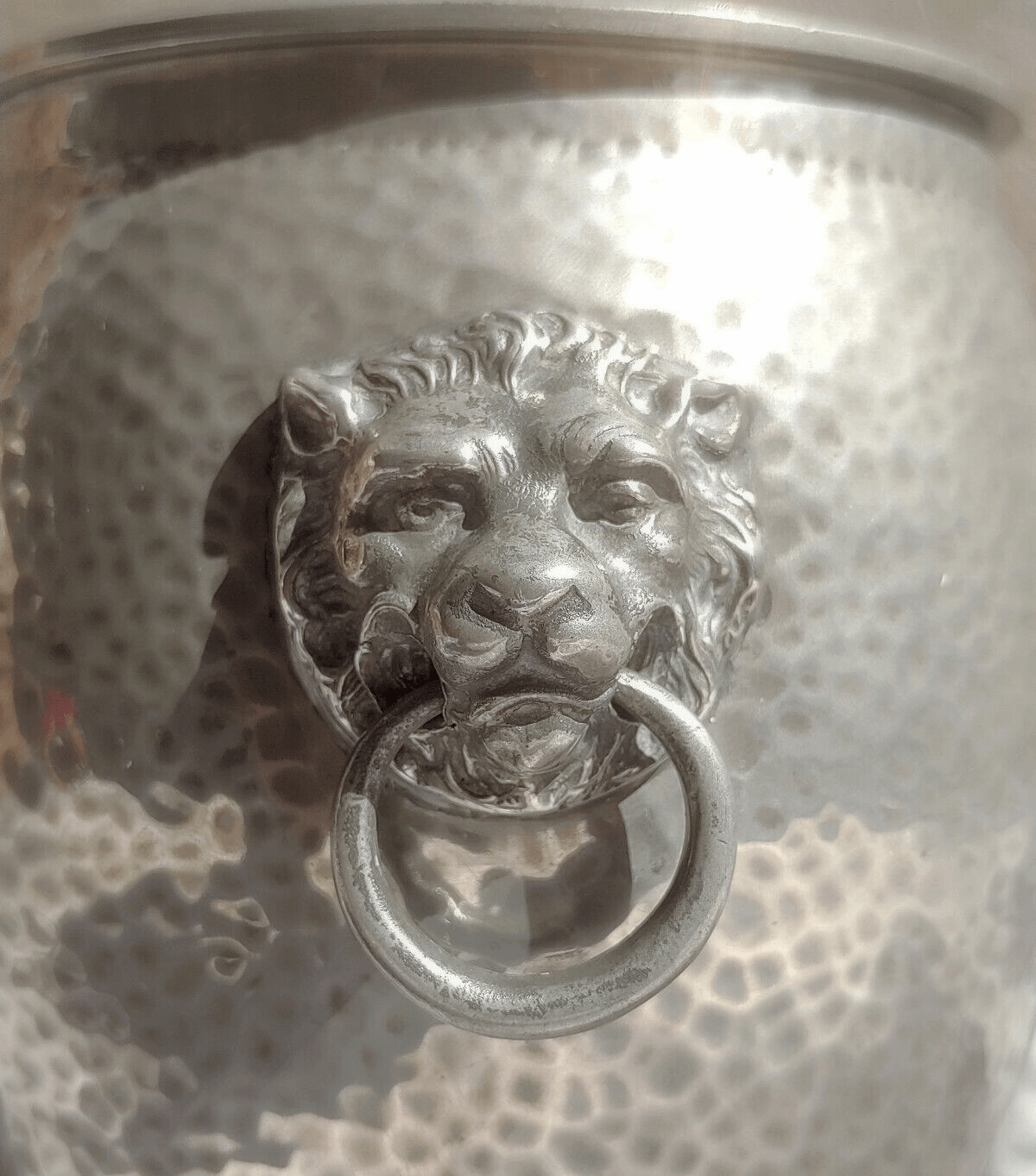 Antique Arts & Crafts Liberty & Co Solkets Tudric Pewter Lion Tobacco Jar Canister - Tommy's Treasure