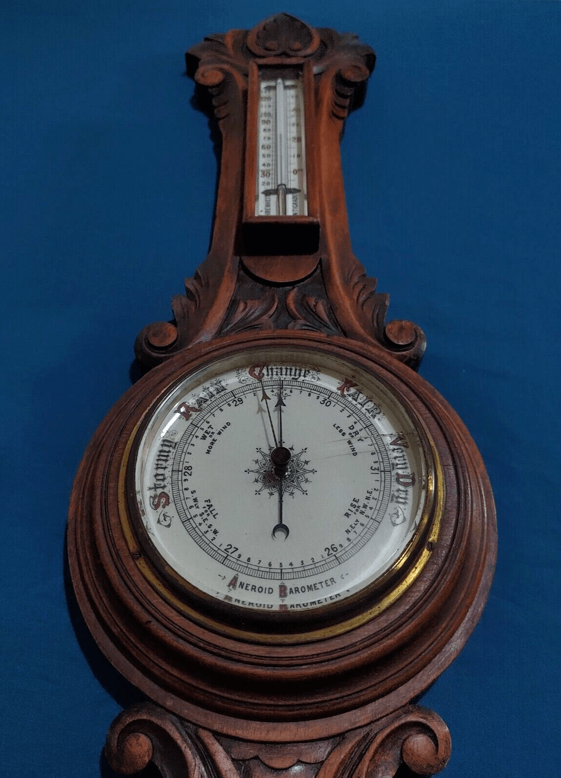 LARGE VICTORIAN ANEROID WALL BAROMETER BY SHORT & MASON c1890 – Sold –  Vavasseur Antiques