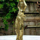 English 19th Century Victorian Antique Brass Woman Cymbalist Figurine - Lozenge Mark - Tommy's Treasure
