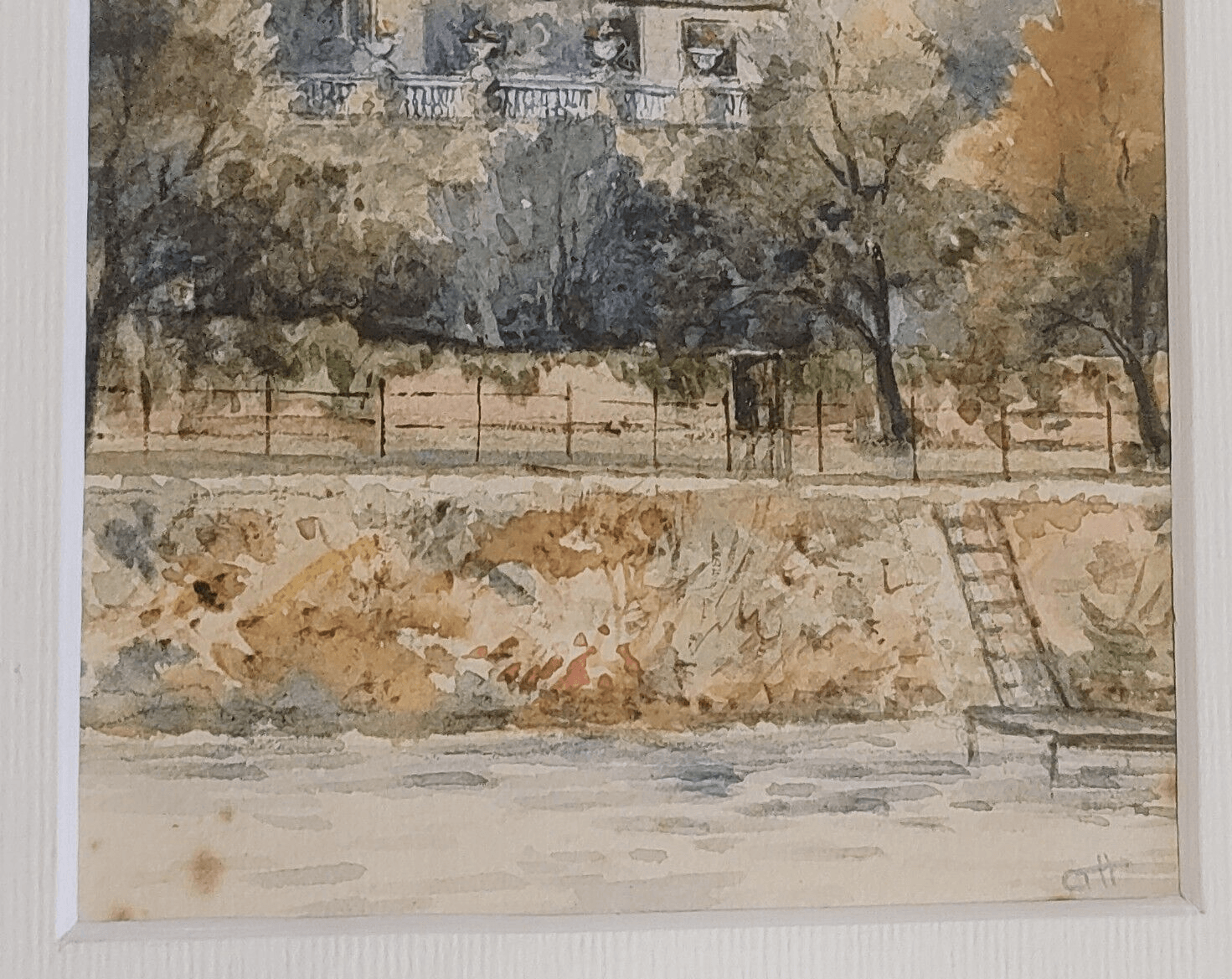 Antique 19th C British Watercolour Art Painting by Charles T. Hollis Royal Academy & Royal Society of British Artists - Tommy's Treasure