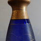 Bohemian Czech Enamelled Japanese Pagoda Gilt Cobalt Blue Glass Vase 32cm - Tommy's Treasure