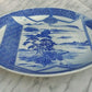Antique Japanese Meiji Igezara Porcelain Blue & White Landscape Mount Fuji Plate - Tommy's Treasure