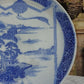 Antique Japanese Meiji Igezara Porcelain Blue & White Landscape Mount Fuji Plate - Tommy's Treasure