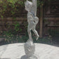 Vintage Silvered Bronze Winged Cherub with Torch on Celestial Globe Statue 17.5" - Tommy's Treasure