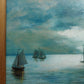 Pair of Antique Maritime Fishing Boat & Harbour Oil on Board Signed Paintings - Tommy's Treasure
