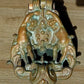 Italian Renaissance Grotesque Mask & Cherubs Medici Brass Door Knocker - Tommy's Treasure