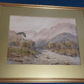 William Baker [1863-1937] Signed Antique British Watercolour Art Painting River - Tommy's Treasure