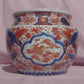 19th Century Japanese Edo / Meiji Imari Porcelain Jardiniere Cachepot Planter - Tommy's Treasure