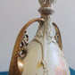 Antique Royal Worcester Twin Handled Ivory Vase Hand Gilded & Painted Porcelain