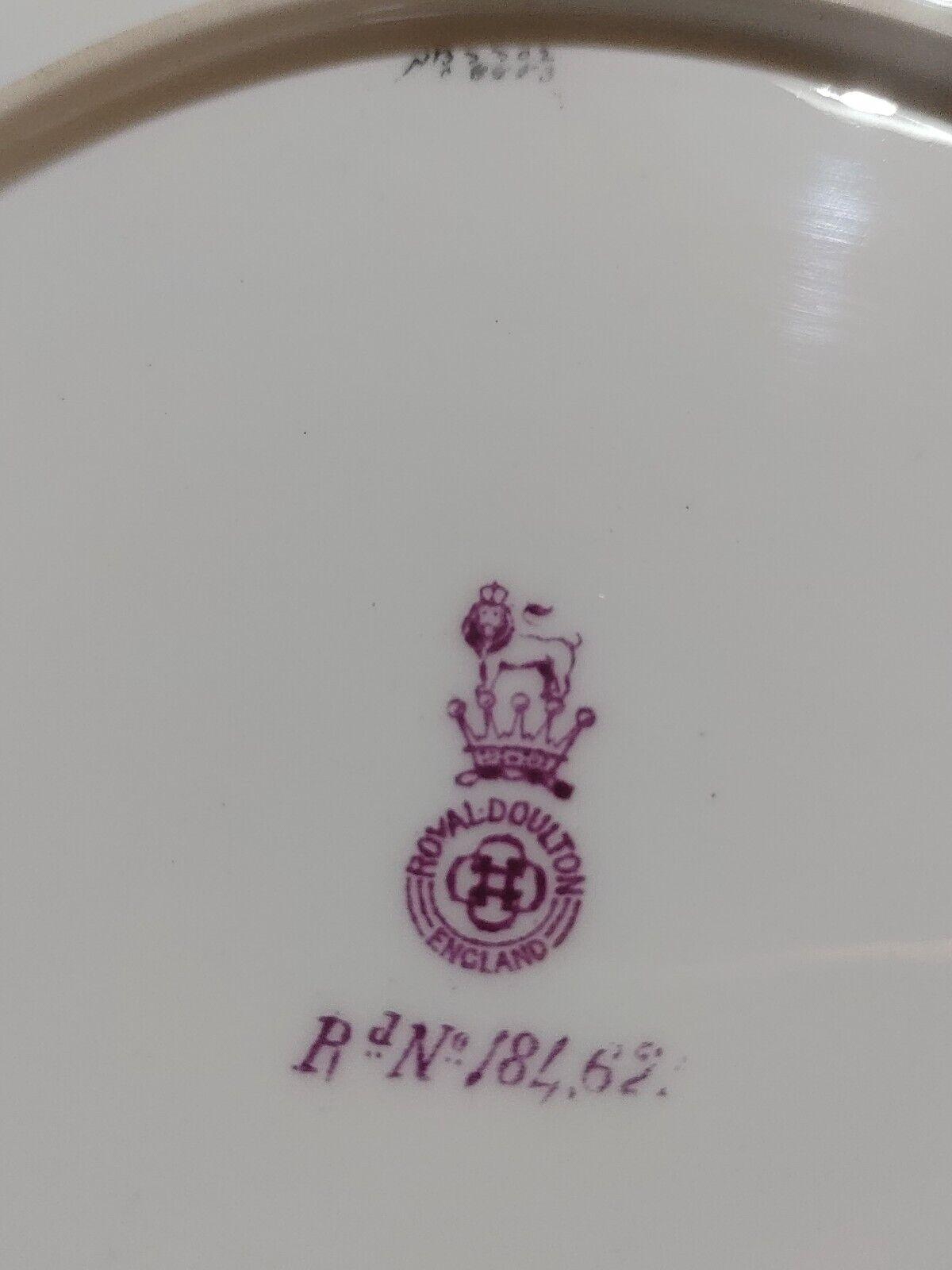 Antique Pair of Doulton Burslem Hand Painted Spanish Ware Porcelain Floral Plates - Tommy's Treasure