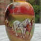 Royal Doulton Holbein Vase Hand Painted Ploughman & Horses by H.Morrey - Tommy's Treasure