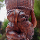 19th Century Swiss Black Forest Hand Carved Gnome Carrying Basket - Tommy's Treasure