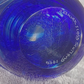Scotland Selkirk Cobalt Blue Swirled Vintage Art Glass Bird Paperweight Signed