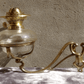 Antique Brass Art Nouveau Drop in Oil Lamp Wall Bracket Light Sconce - Tommy's Treasure