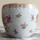 c.1890 Dresden German Porcelain Hand Painted Flowers Antique Jardiniere Plant Pot - Tommy's Treasure
