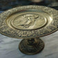 German 19th Century Antique Brass Tazza Dish Cherub Angel Bacchus - Musterschutz - Tommy's Treasure