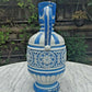 Blue & White Pottery Pitcher Jug Vase Masked Spout German Eagle Crest 14" - Tommy's Treasure